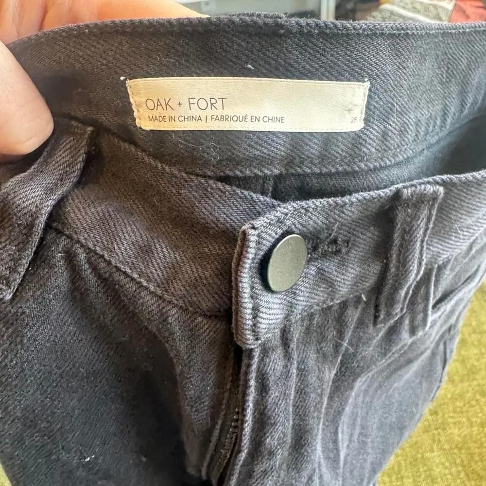 Oak-fort Women's Navy and Black Jeans